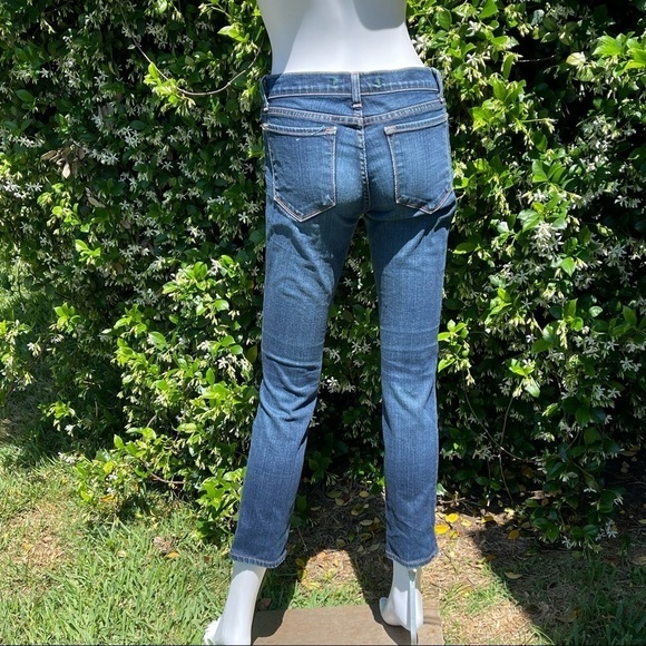 JBRAND Pencil Leg Low Rise Distressed Jeans - Picture 6 of 10